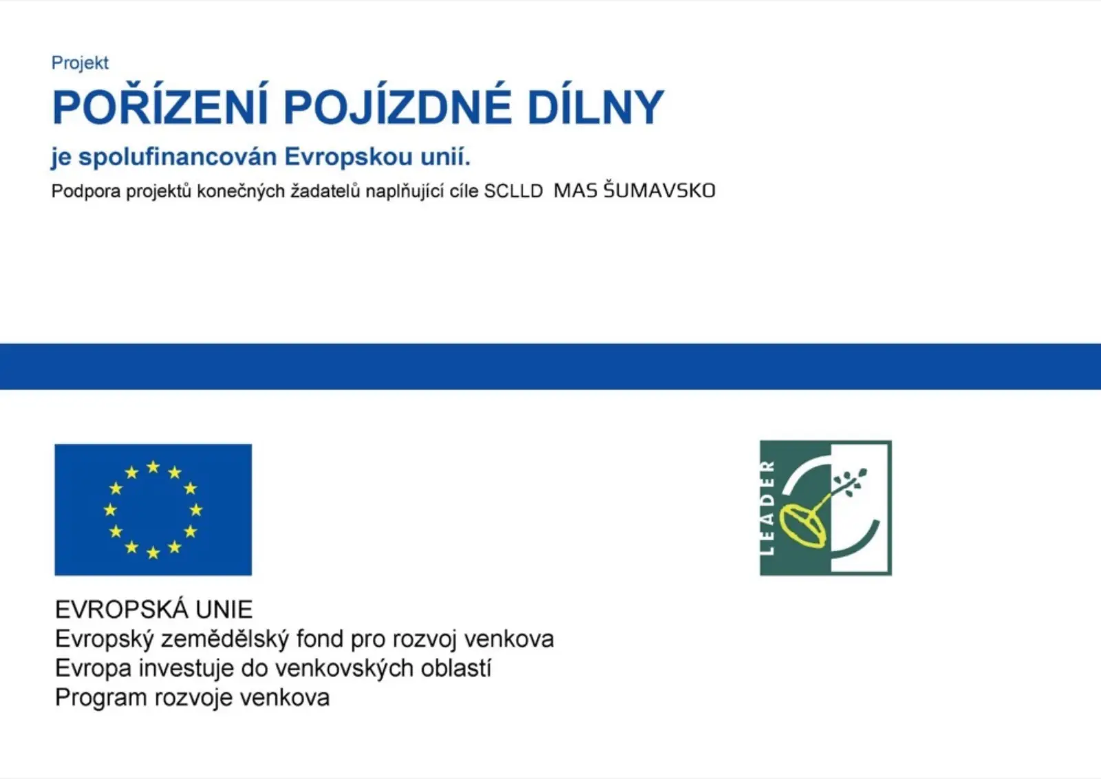 Pojízdná dílna – projekt MAS Šumavsko