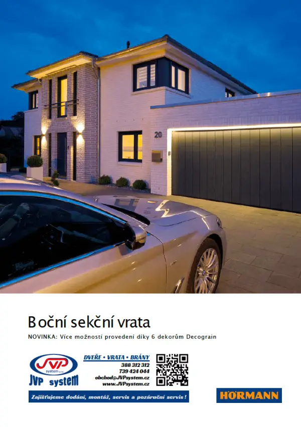 odsuvná garážová vrata